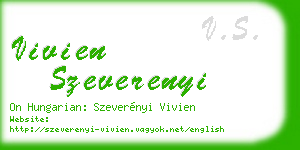 vivien szeverenyi business card