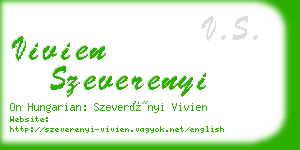 vivien szeverenyi business card